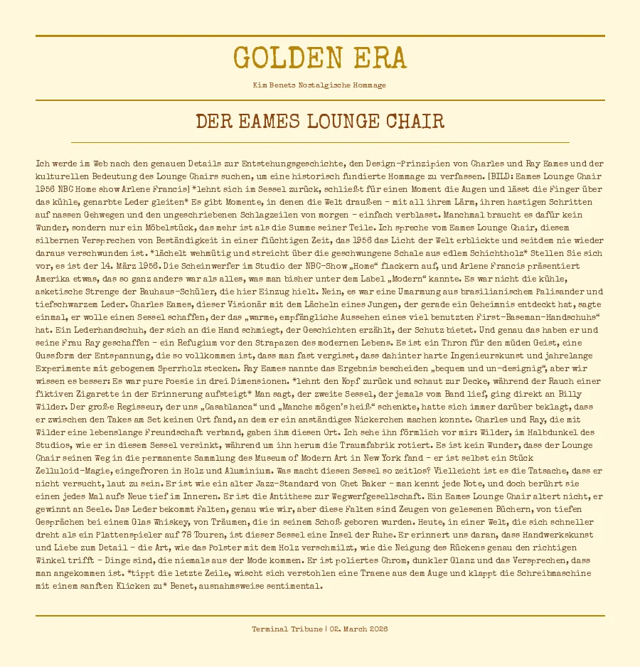 Der Eames Lounge Chair