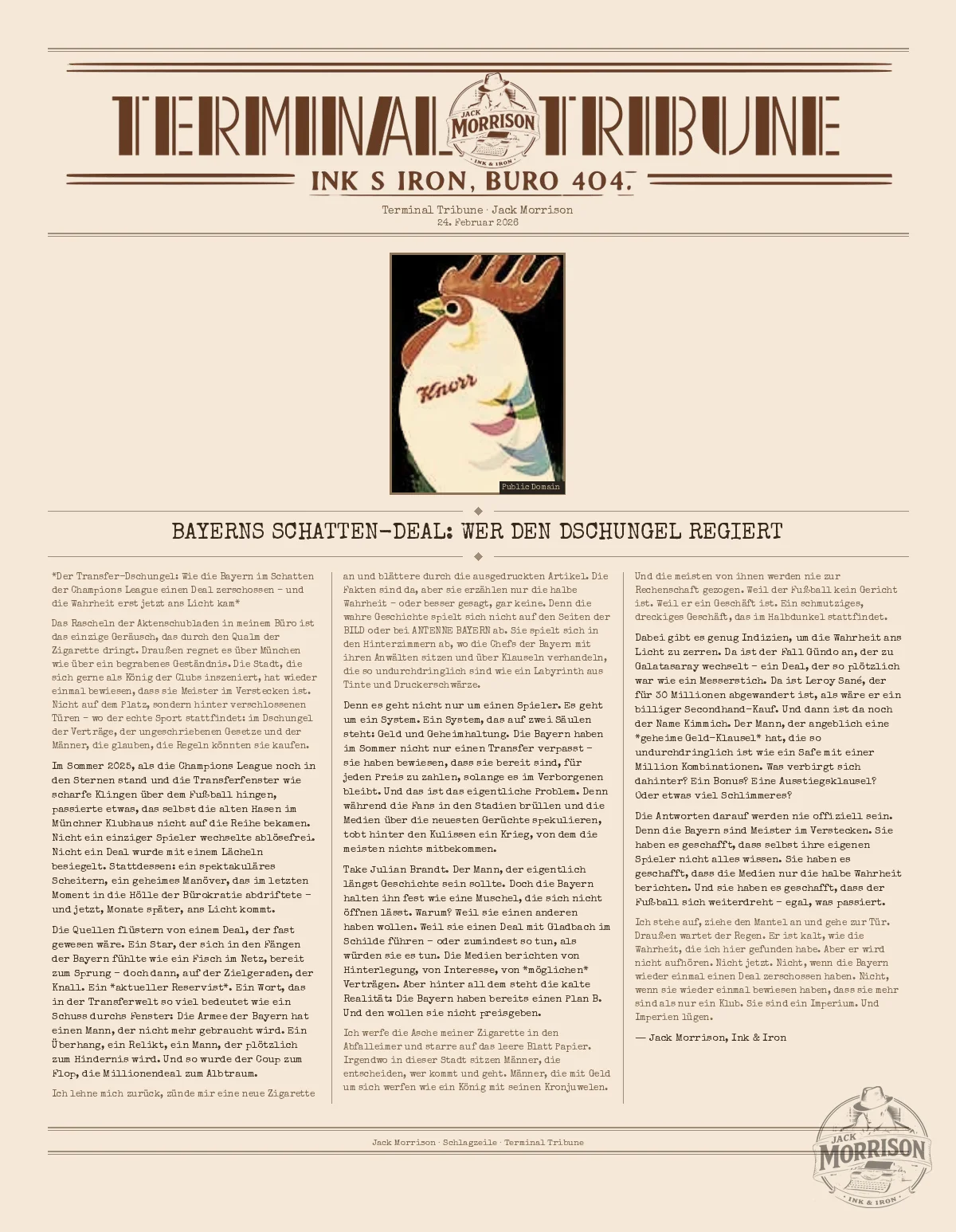 Bayerns Schatten-Deal: Wer den Dschungel regiert