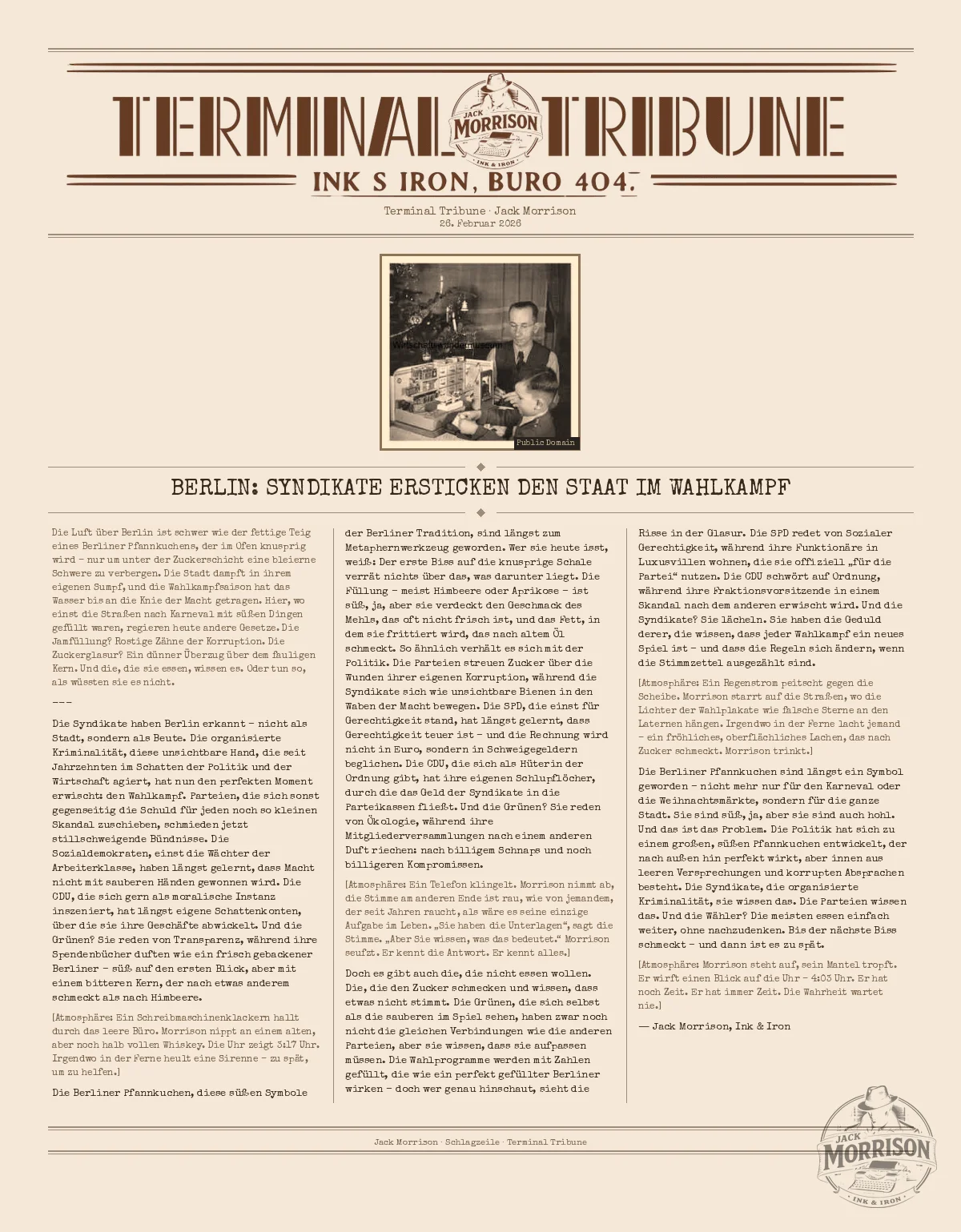 Berlin: Syndikate ersticken den Staat im Wahlkampf