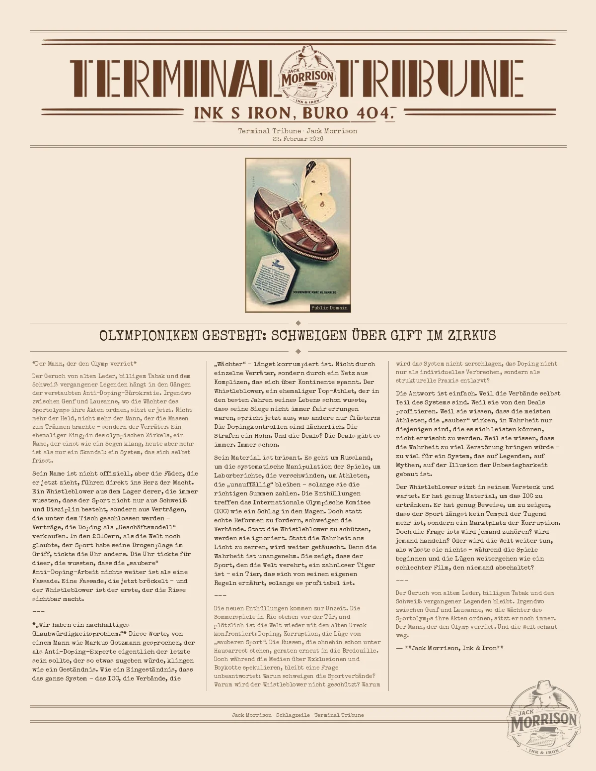 Olympioniken gesteht: Schweigen über Gift im Zirkus