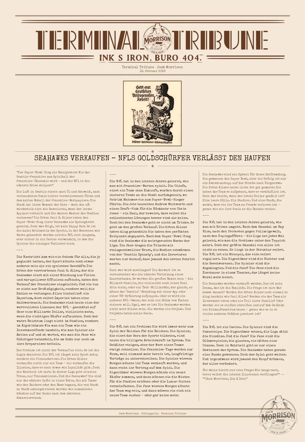 Seahawks verkaufen – NFLs Goldschürfer verlässt den Haufen