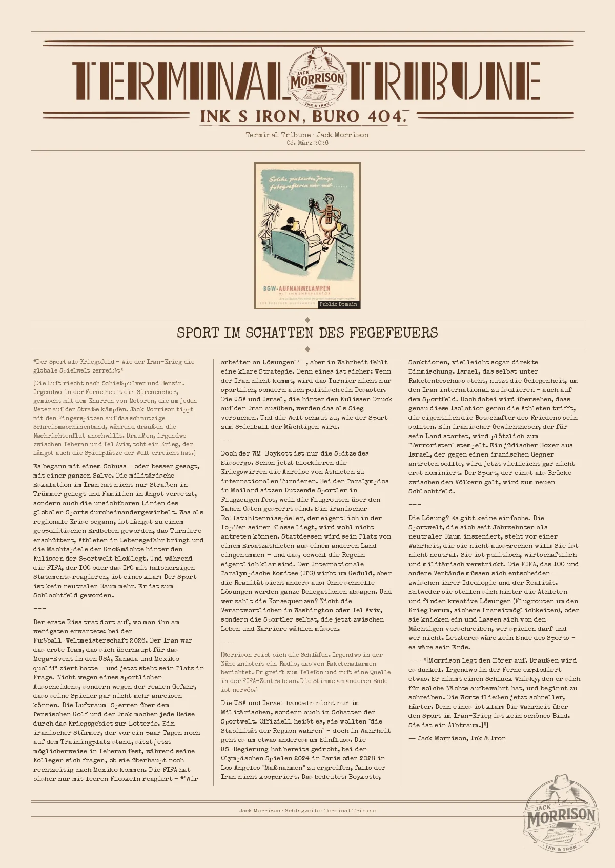 Sport im Schatten des Fegefeuers