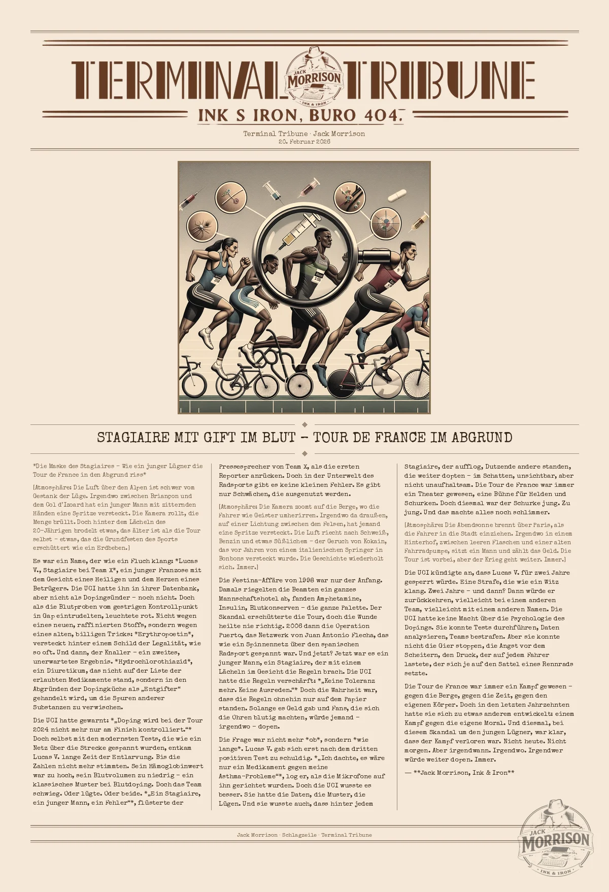 Stagiaire mit Gift im Blut – Tour de France im Abgrund