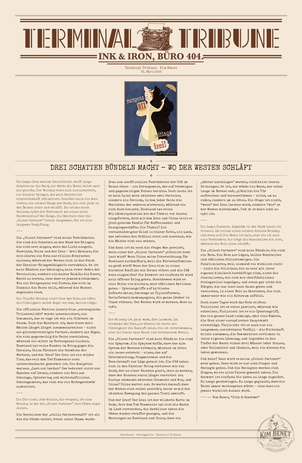 Drei Schatten bündeln Macht – wo der Westen schläft