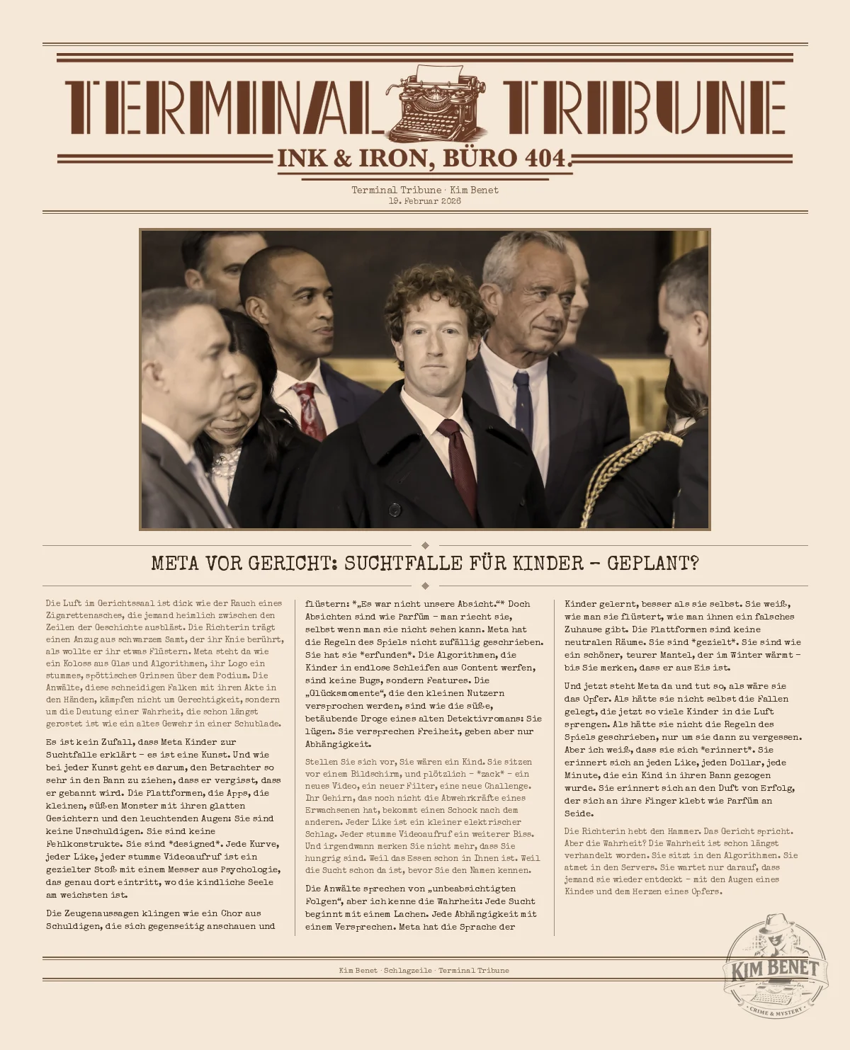 Meta vor Gericht Suchtfalle f