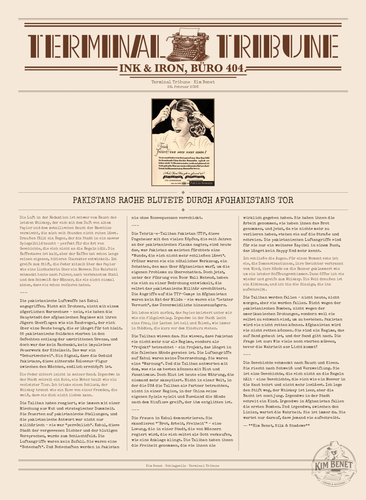 Pakistans Rache blutete durch Afghanistans Tor