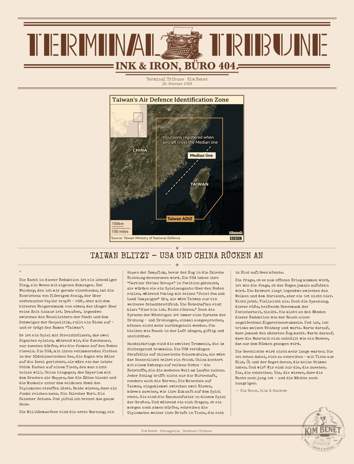 Taiwan blitzt USA und China