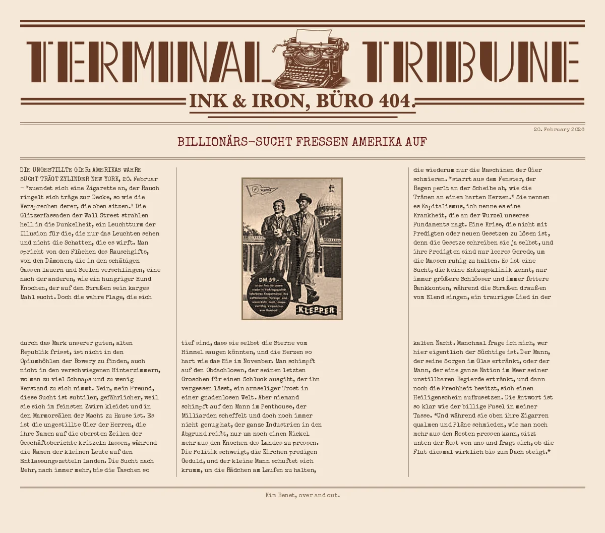 Billionärs-Sucht fressen Amerika auf