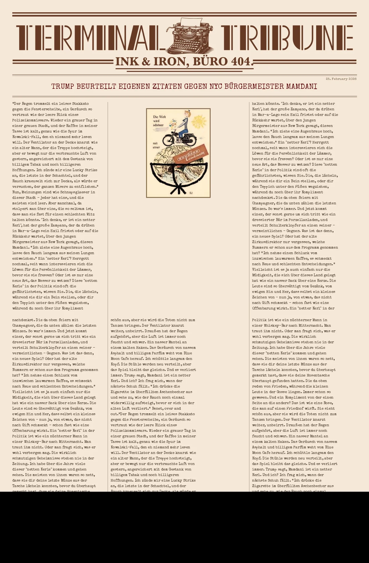 Trump beurteilt eigenen Zitaten gegen NYC Bürgermeister Mamdani