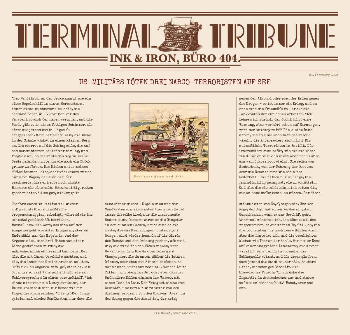 US-Militärs töten drei Narco-Terroristen auf See