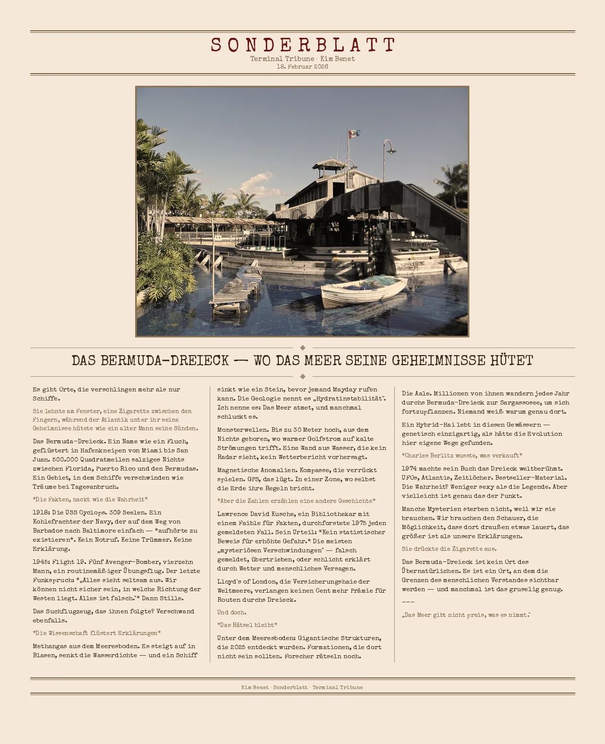 Das Bermuda-Dreieck — Wo das Meer seine Geheimnisse hütet