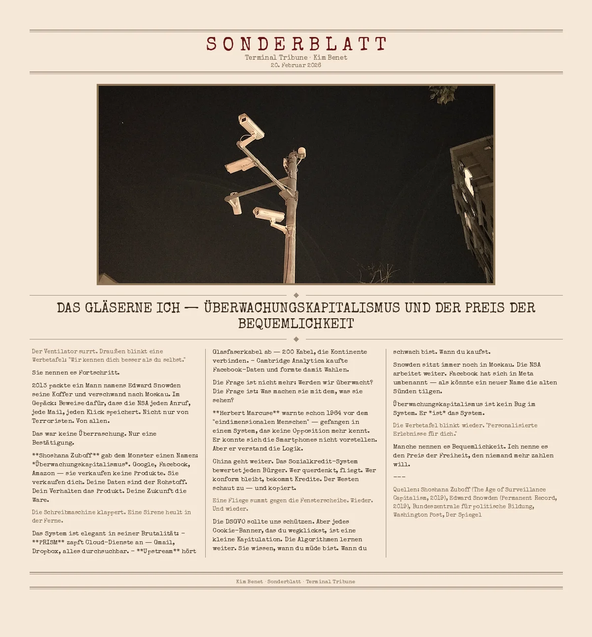 Das gläserne Ich — Überwachungskapitalismus und der Preis der Bequemlichkeit