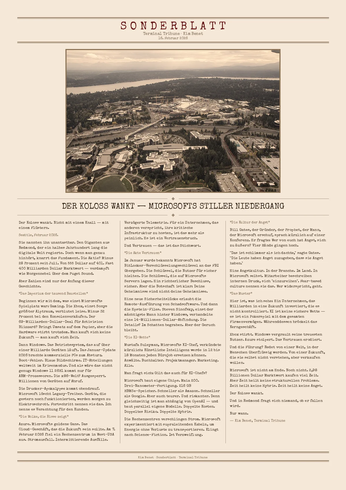 Der Koloss wankt — Microsofts stiller Niedergang