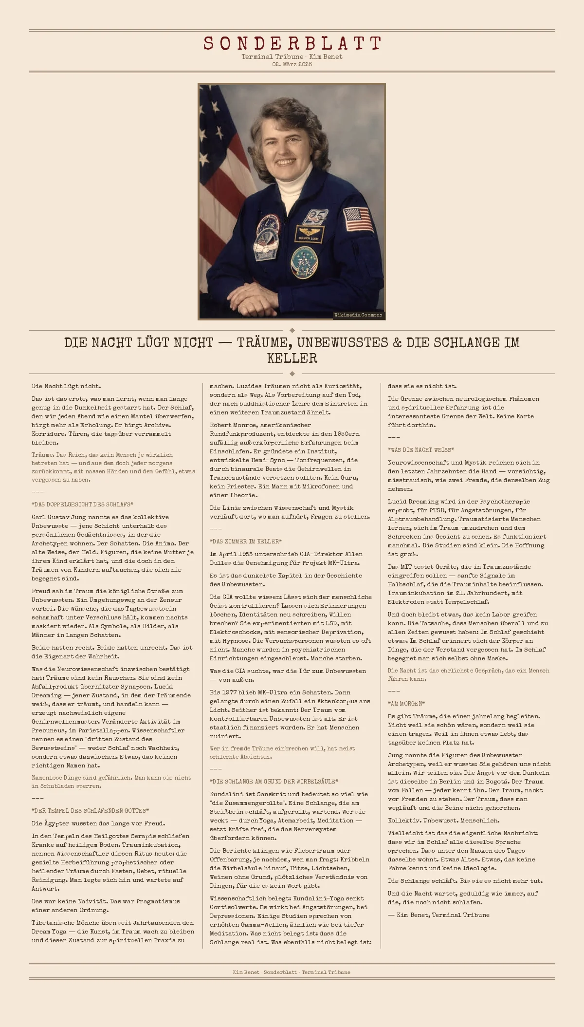 Die Nacht lügt nicht — Träume, Unbewusstes & die Schlange im Keller