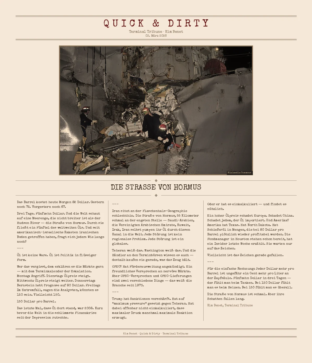 Die Straße von Hormus