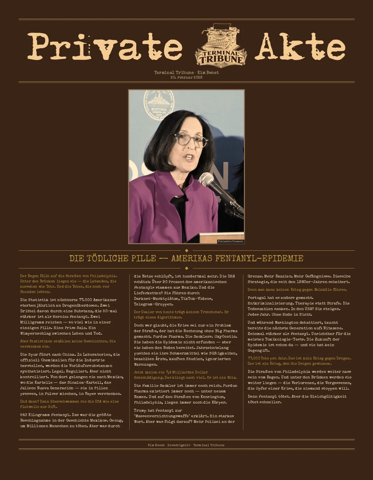 Die tödliche Pille — Amerikas Fentanyl-Epidemie