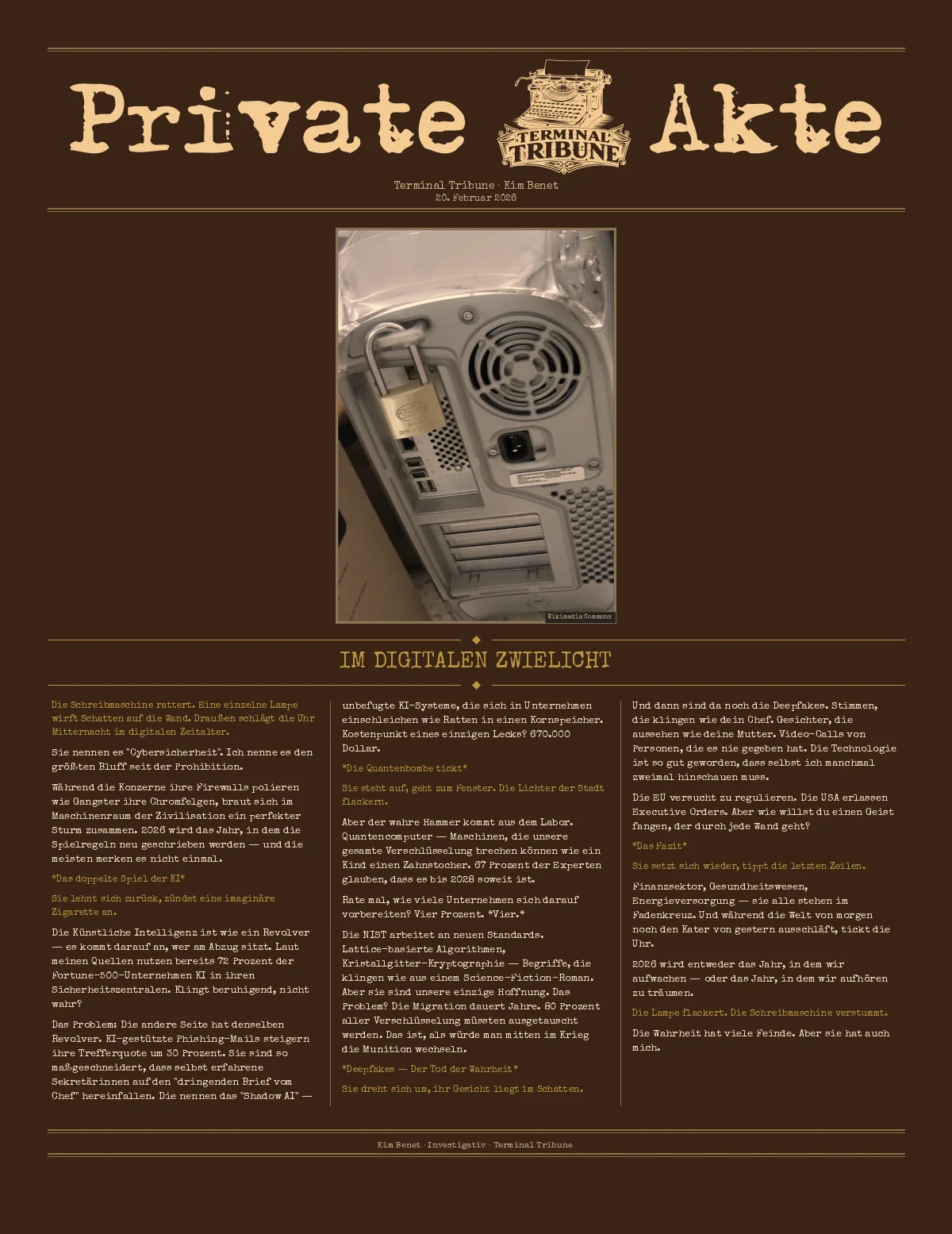 Im digitalen Zwielicht