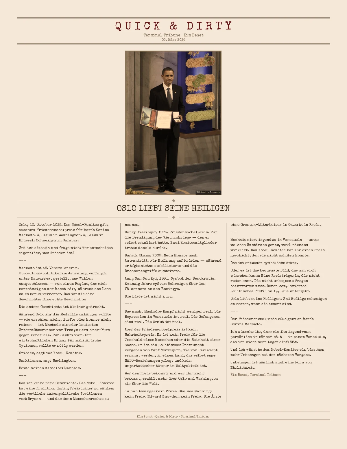 Oslo liebt seine Heiligen