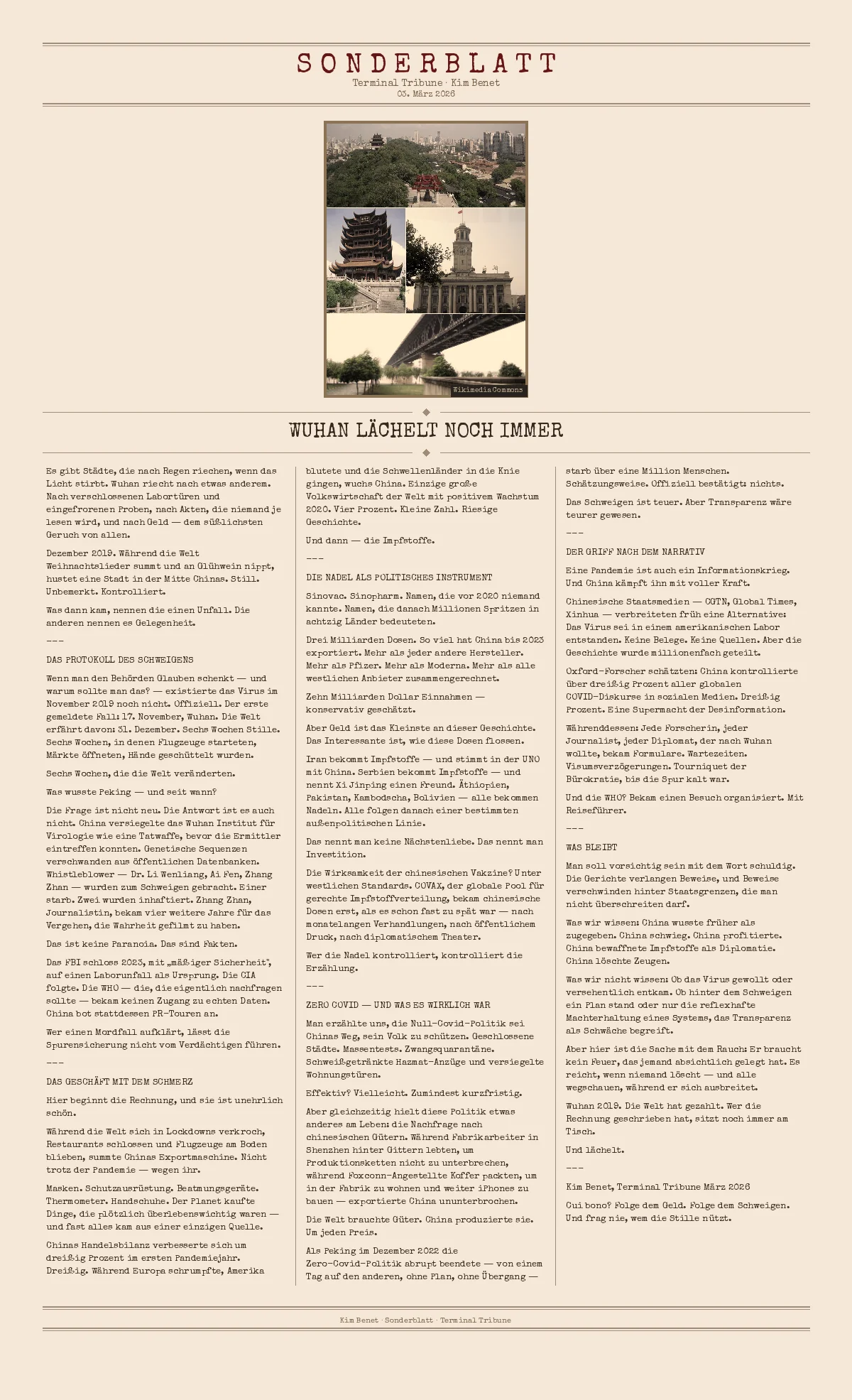 Wuhan lächelt noch immer