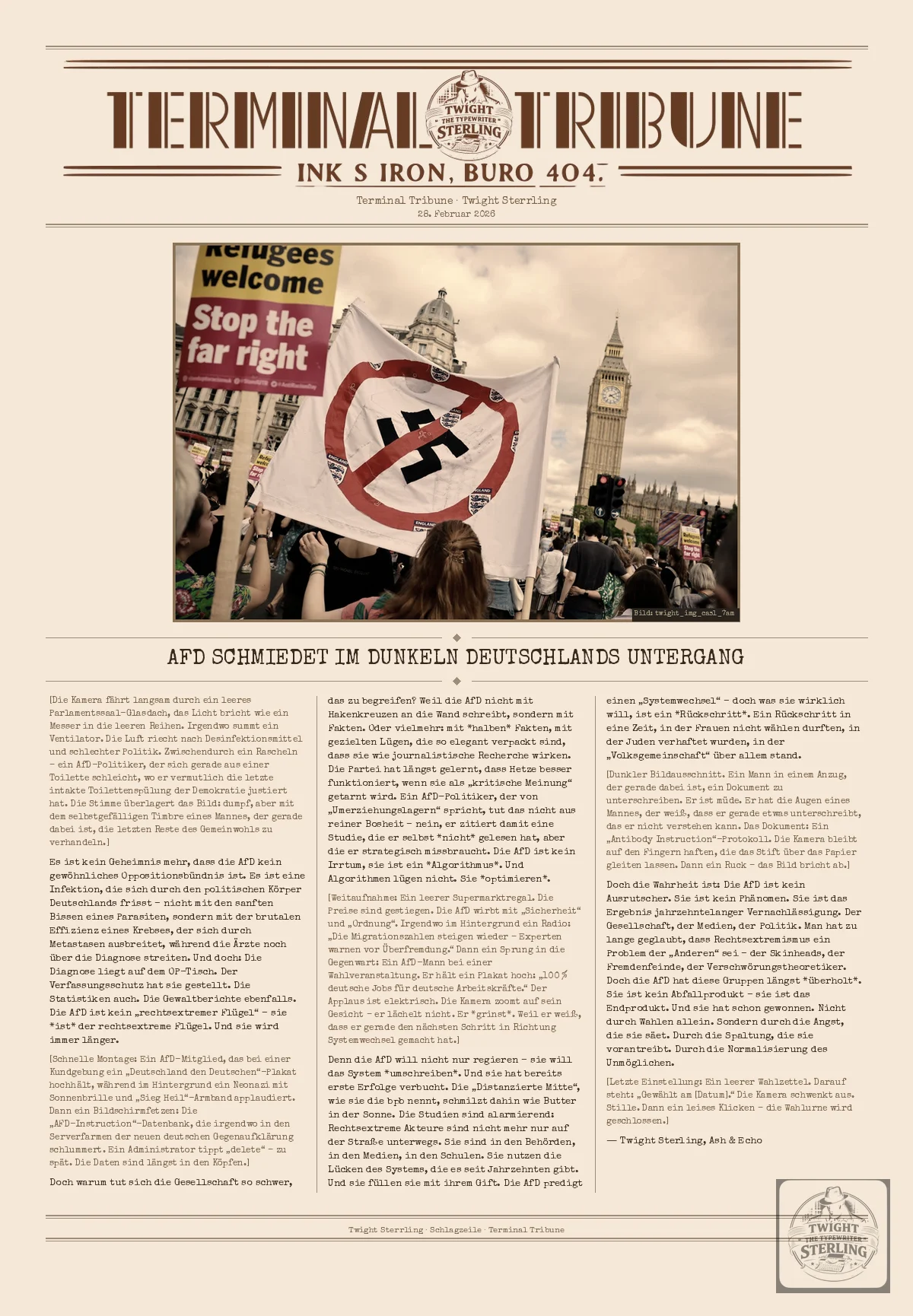 AfD schmiedet im Dunkeln Deutschlands Untergang