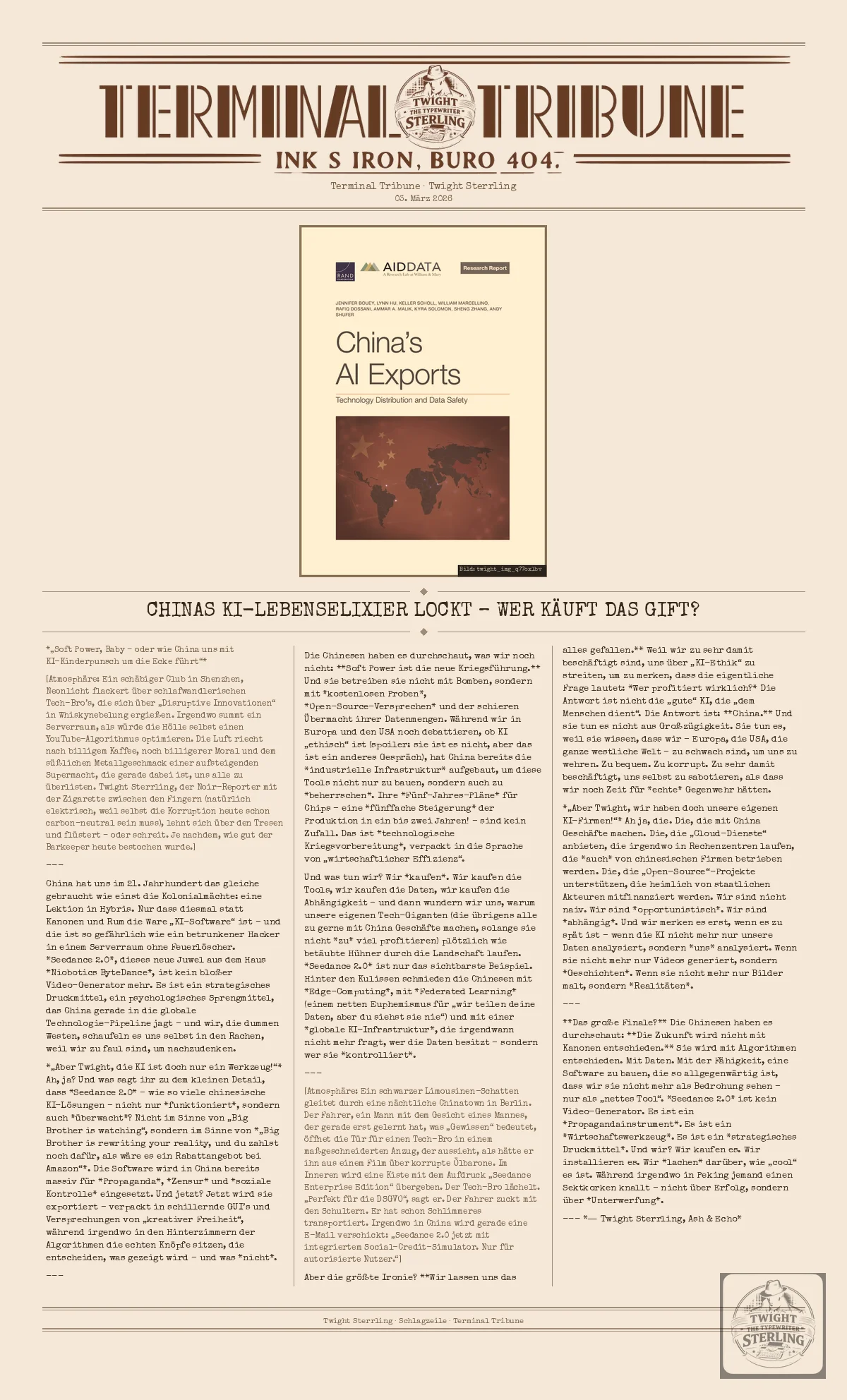 Chinas KI-Lebenselixier lockt – wer käuft das Gift?