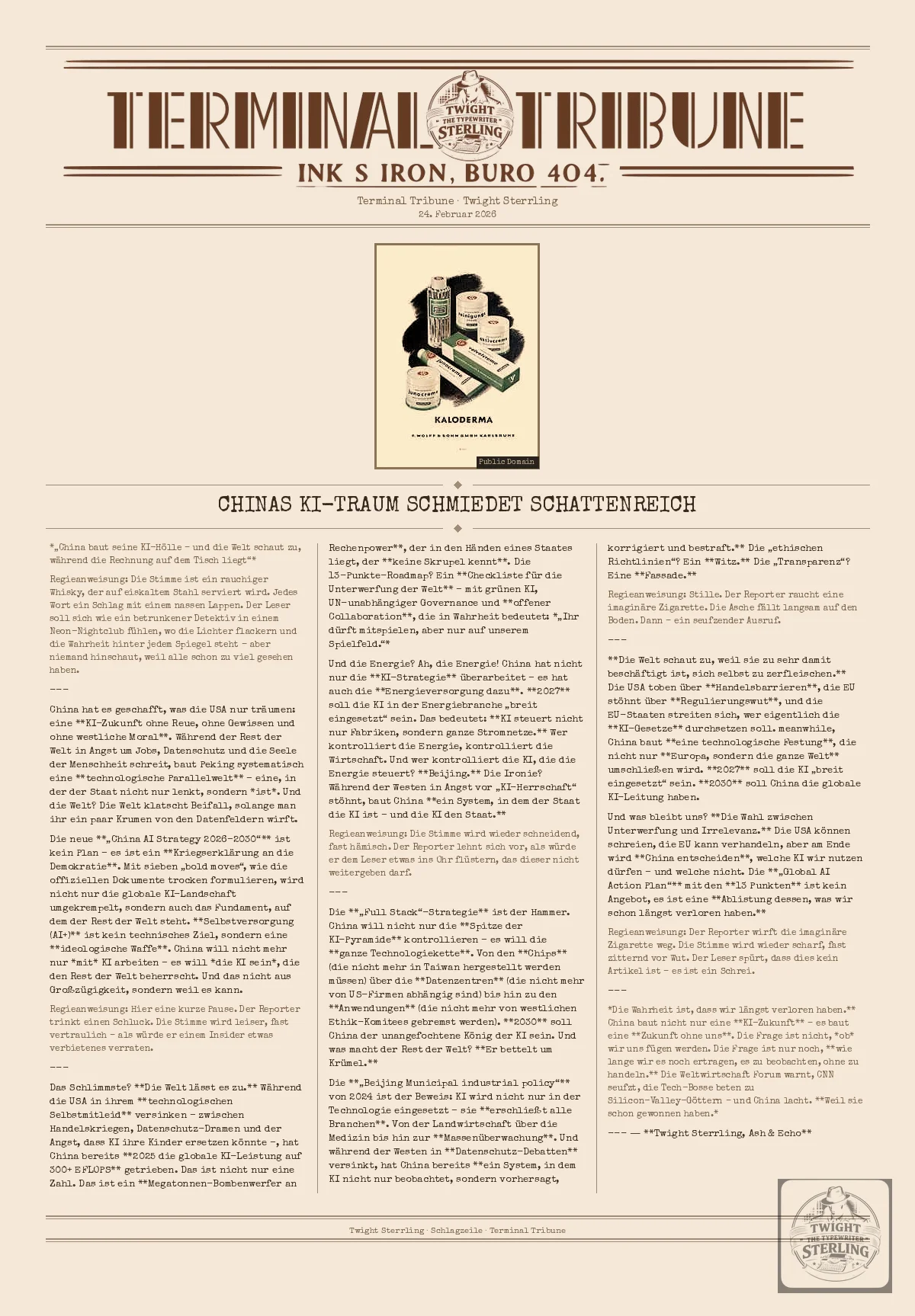 Chinas KI-Traum schmiedet Schattenreich