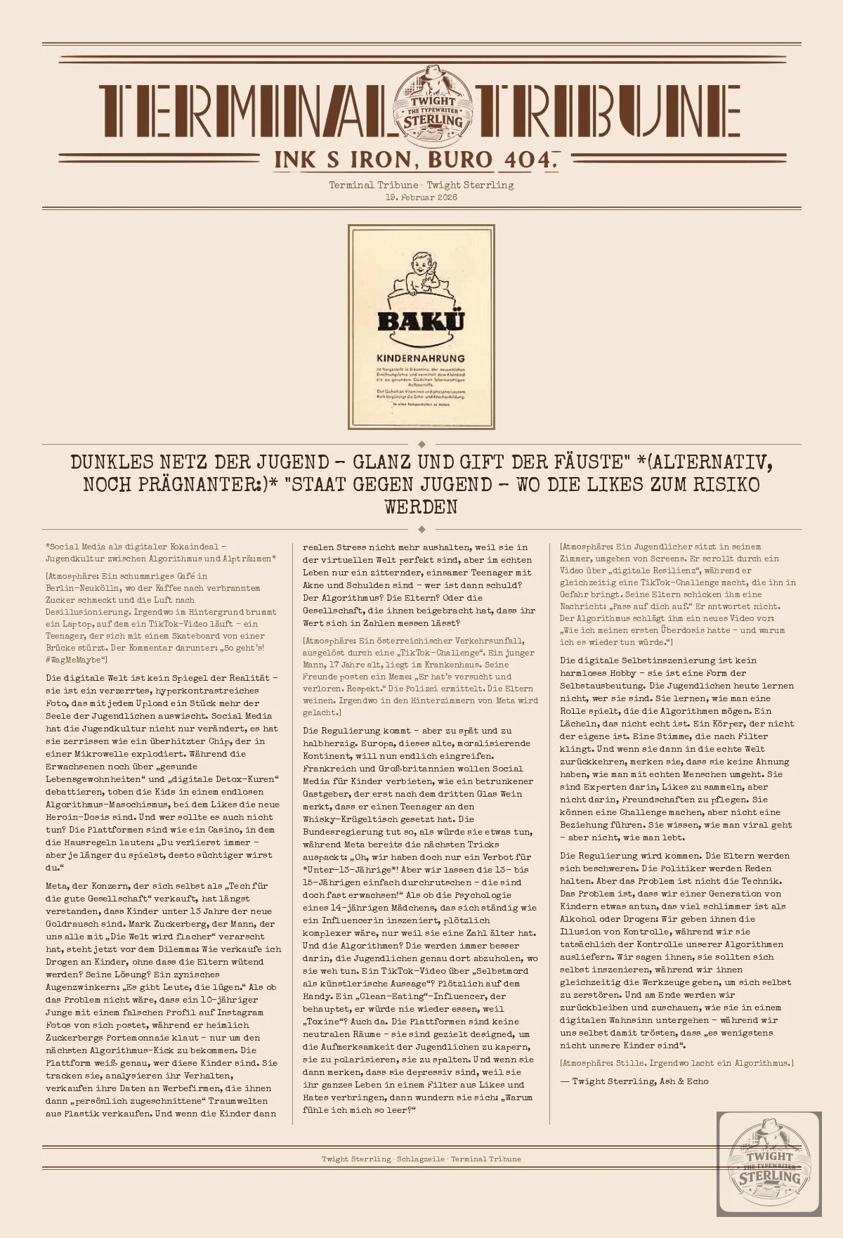 Dunkles Netz der Jugend – Glanz und Gift der Fäuste