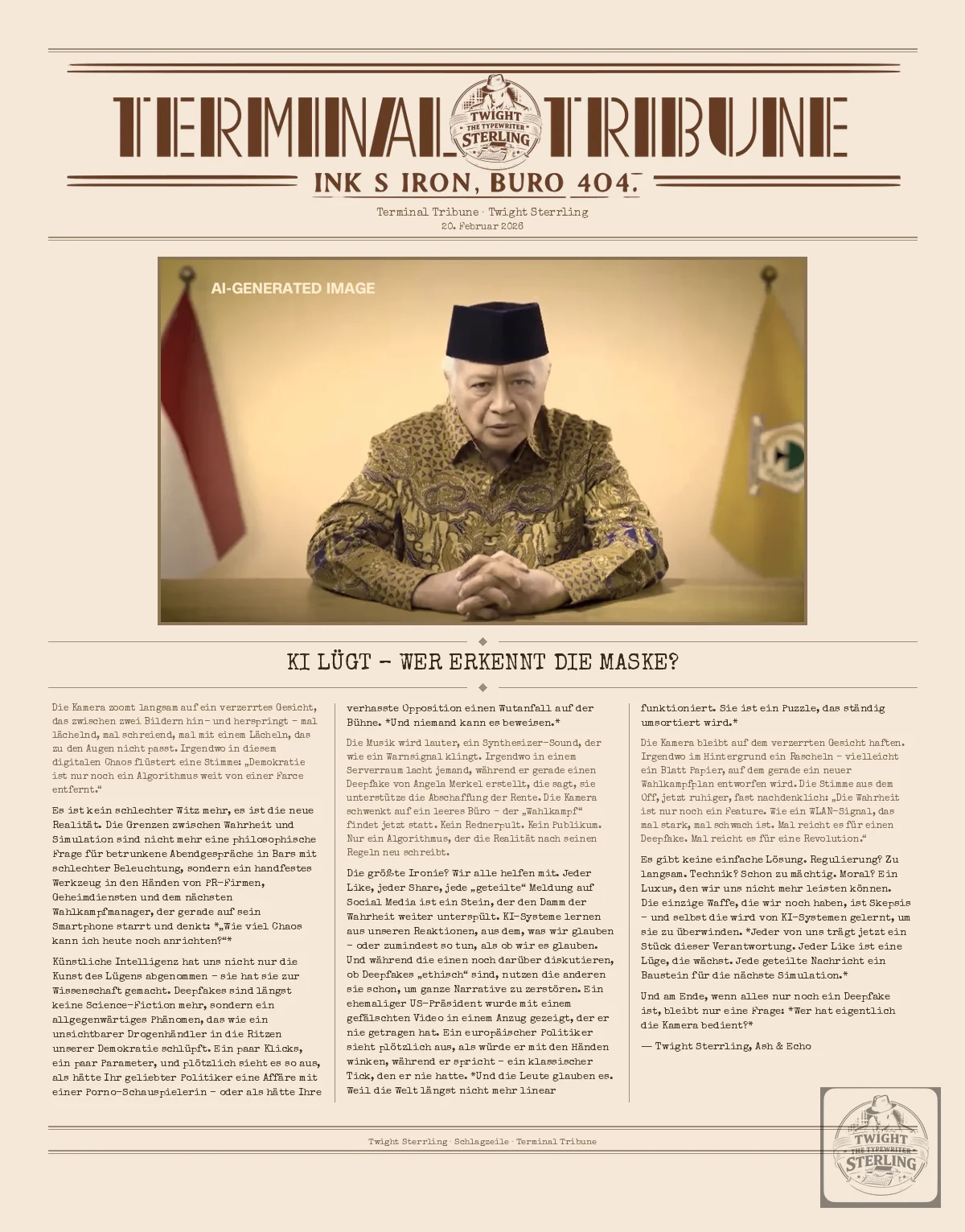 KI lügt – wer erkennt die Maske?